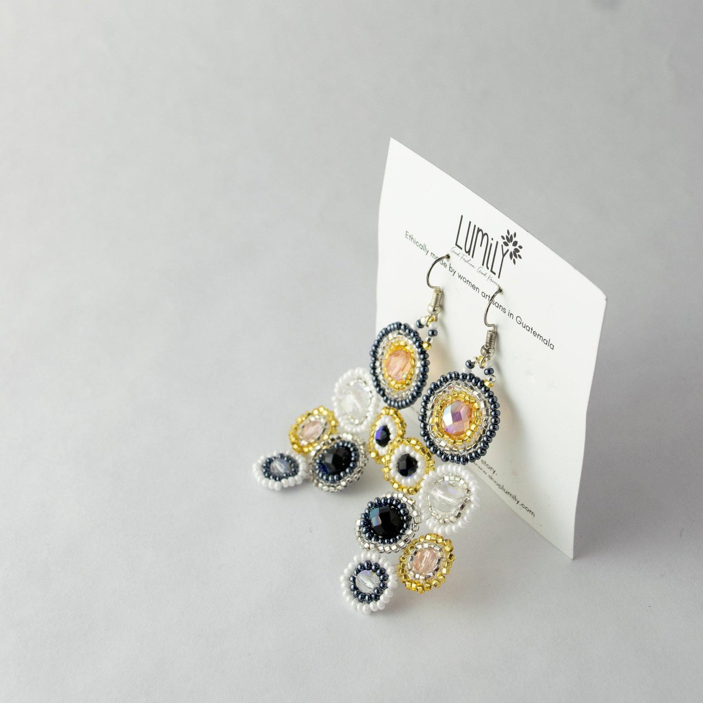 Bola Seed Bead Earrings - Guatemala