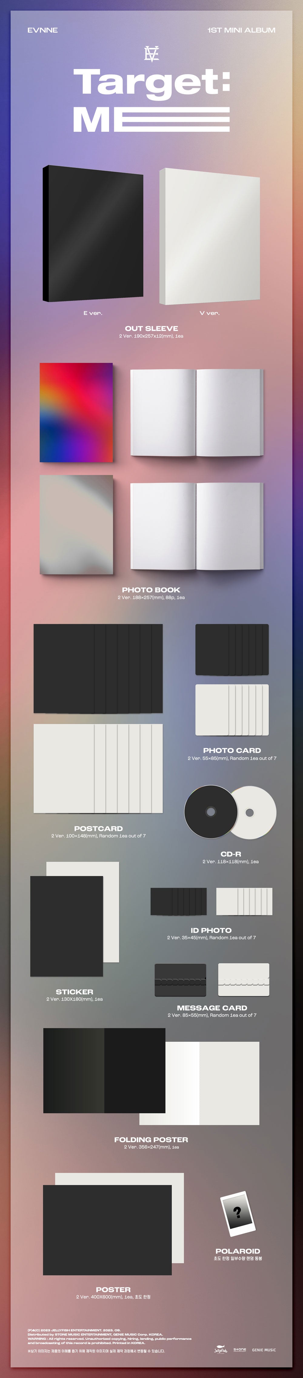 Evnne 1st Mini Album - Target: Me