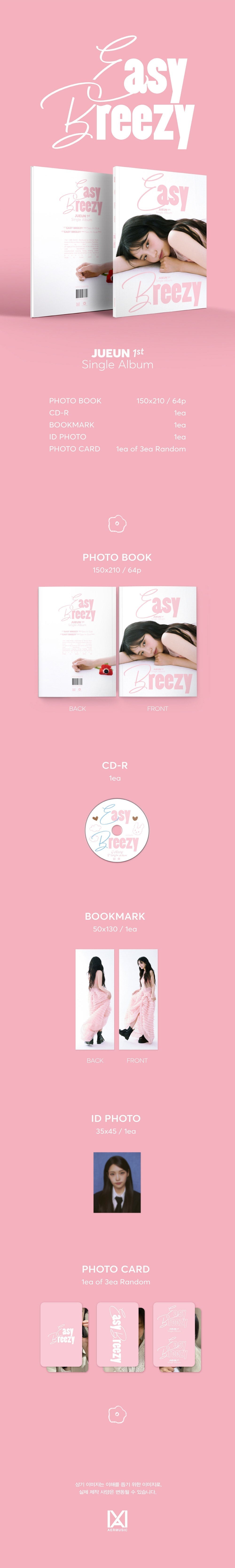 Jueun 1st Single Album - Easy Breezy