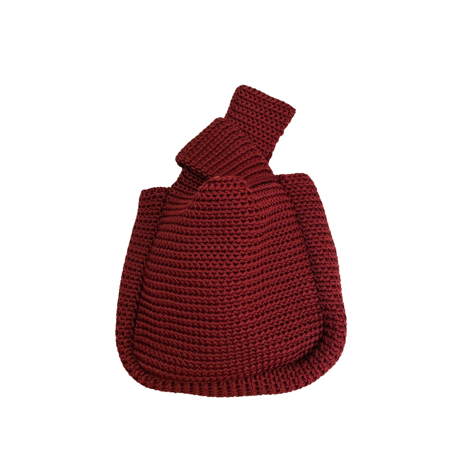 Mackenzie Knit Clutch in Maroon