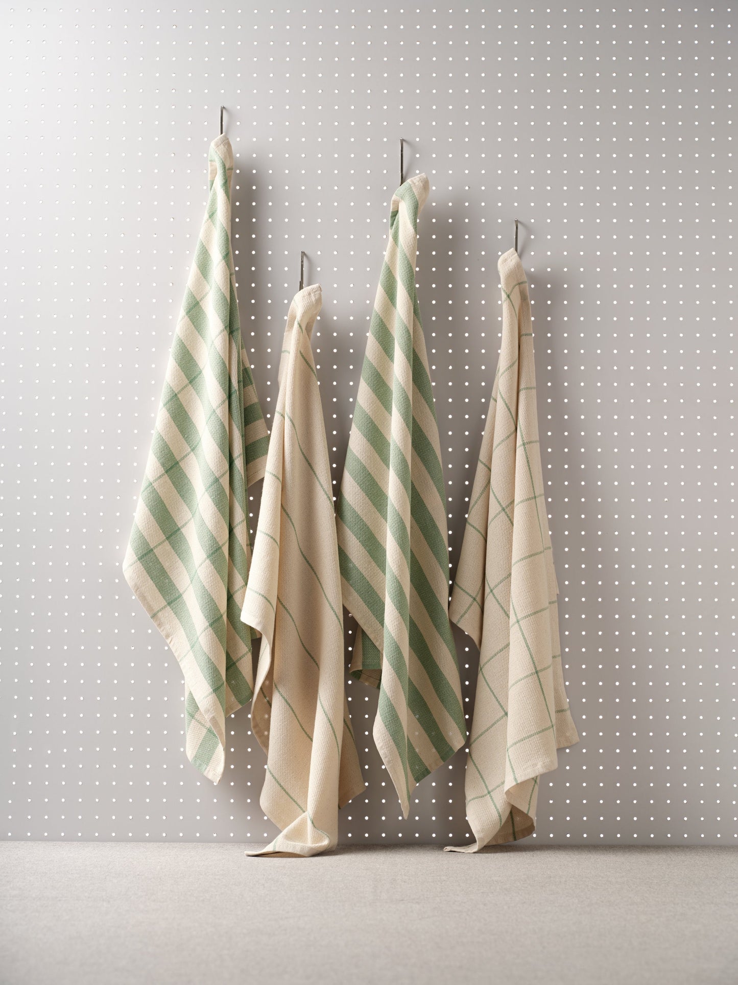 Kitchen Towels, Set of 4 - Cotton Flat Weave Set