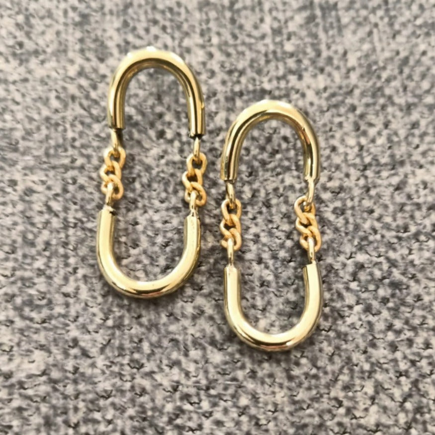 Falling Water Drop Stud Earrings