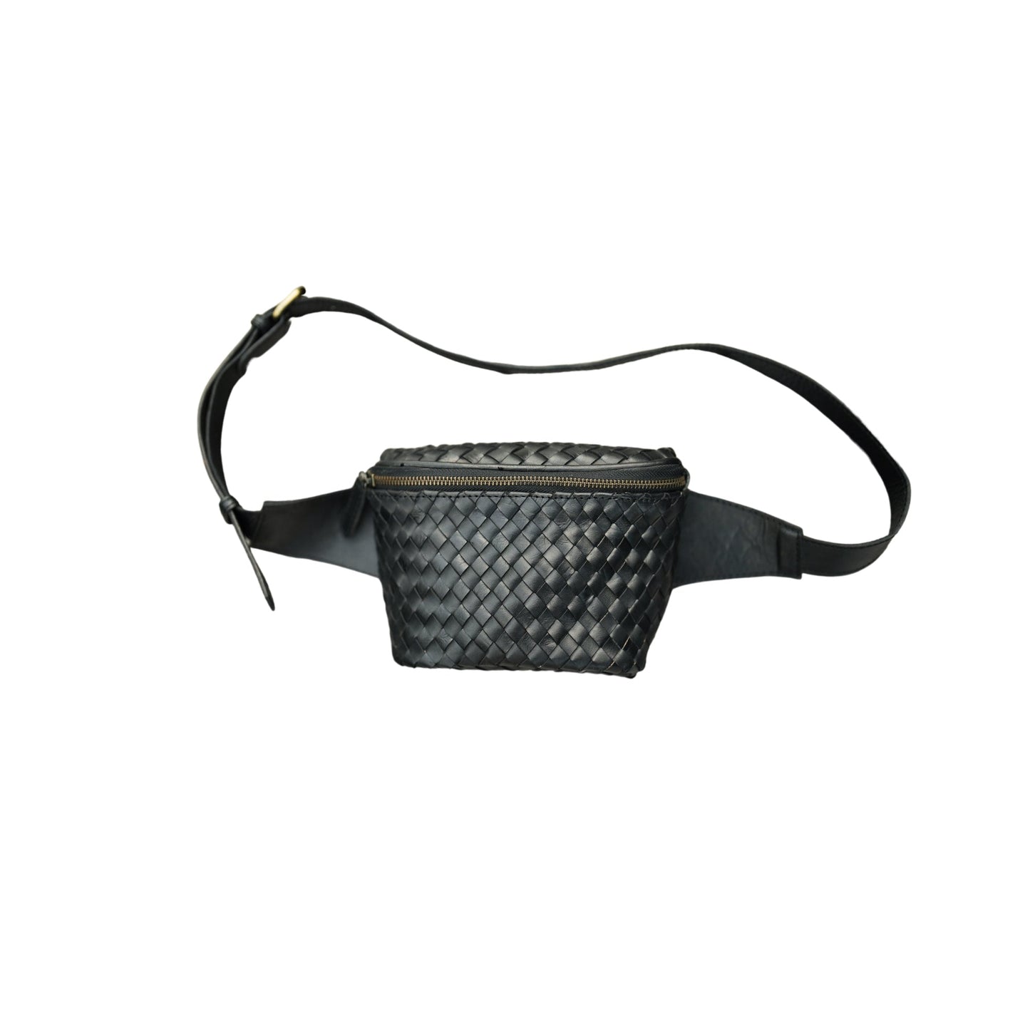 Francesca Handwoven Leather Belt Bag