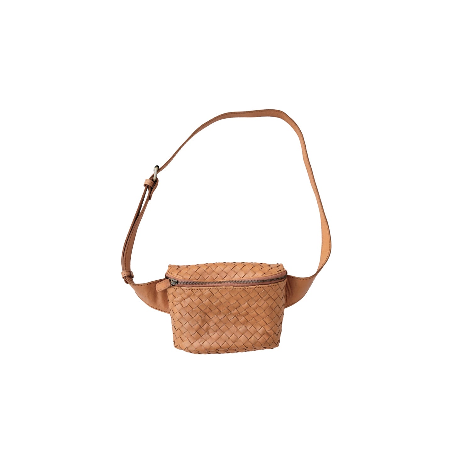 Francesca Handwoven Leather Belt Bag