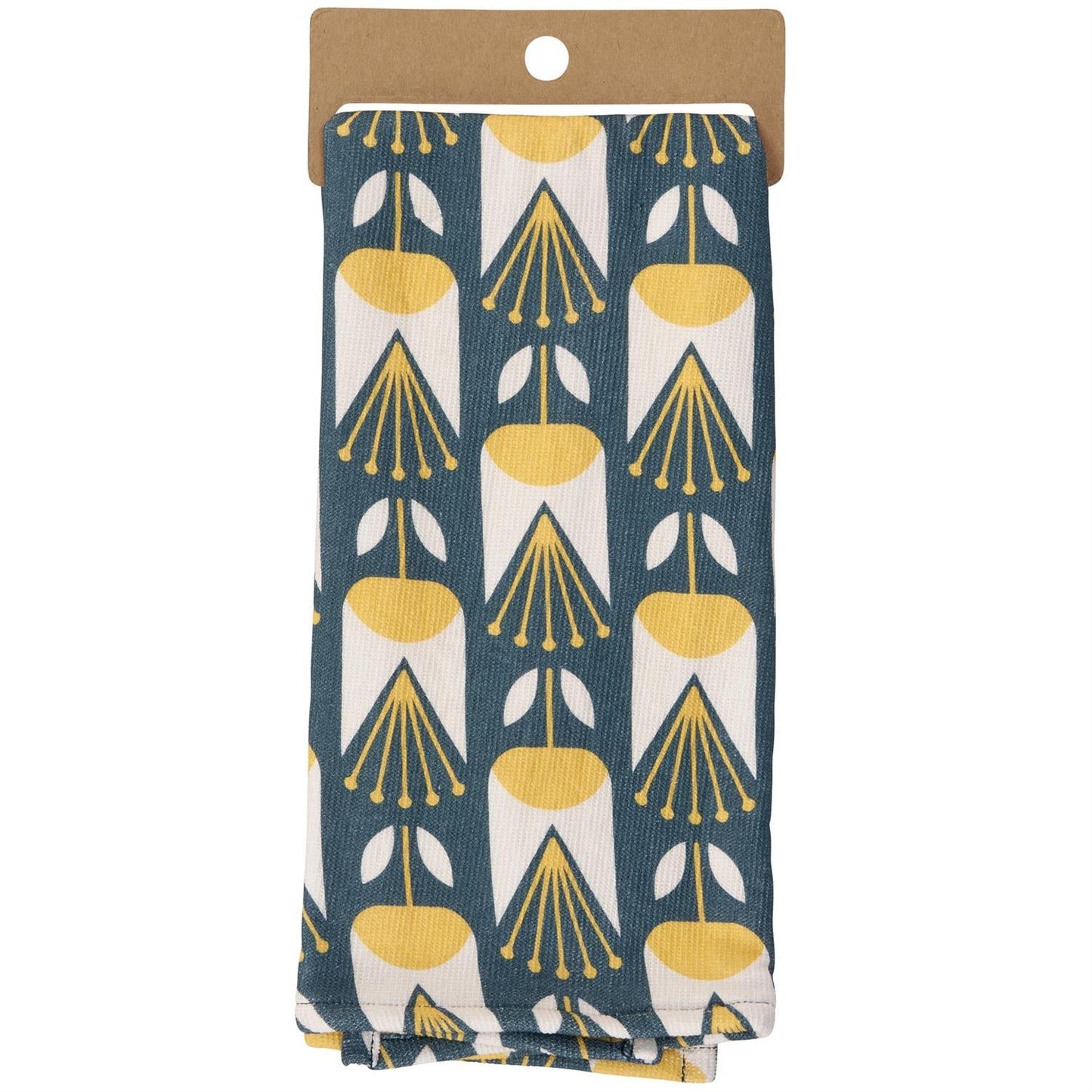 Fresh Outta Fucks Floral Pattern Kitchen Towel | Flower Designs Cotton Hand Tea Dish Cloth | 16" x 26"