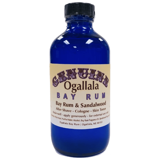Ogallala Bay Rum & Sandalwood Pre Shave - After Shave - Skin Toner 8 Oz