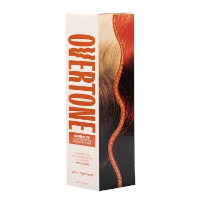 Overtone Ginger Glow Daily Conditioner- Semi-Permanent Copper 4.5 oz - New
