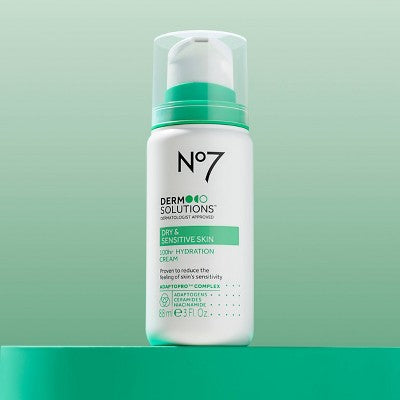 No7 Derm Solutions 100HR Hydration Cream Moisturiser Dry & Sensitive Skin 3oz - Imperfect Container - Osadia Concept Store