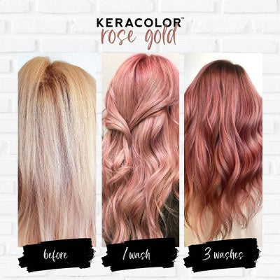 Keracolor Color + Clenditioner Temporary Hair Color Rose Gold 12 fl oz - New