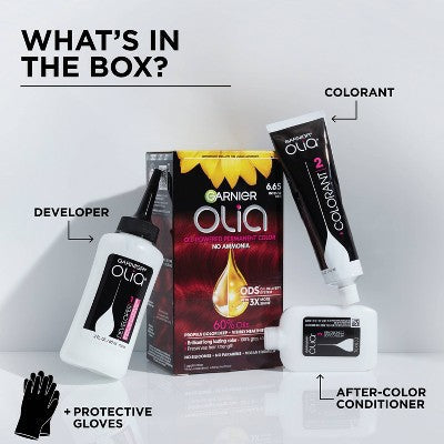 Garnier Olia Oil Permanent Hair Color 8.0 Medium Blonde 1 kit 6.3 fl oz - Imperfect Box