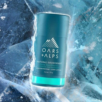 OARS + ALPS Men's Sensitive Roll-On Natural Deodorant Deep Sea Glacier 2.6oz - New