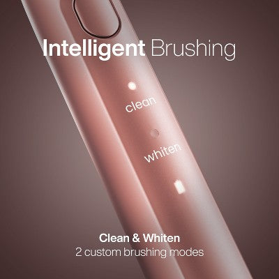 AquaSonic Icon Rechargeable Electric Toothbrush Magnetic Holder, Slim Travel Case, 2 Brushing Modes, Timer Pink - Imperfect Box