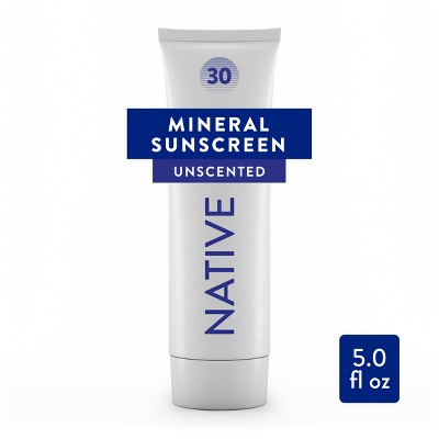 Native Mineral Sunscreen Unscented SPF 30 5 fl oz - Imperfect Container