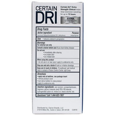 Certain Dri Extra Strength Solid Antiperspirants and Deodorant Powder Fresh 1.7 oz. - New - Osadia Concept Store