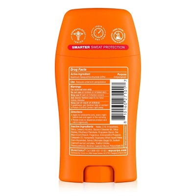Carpe Men's 100H Sweat & Odor Control Antiperspirant Deodorant Citrus & Cedar 1.76oz - Imperfect Container