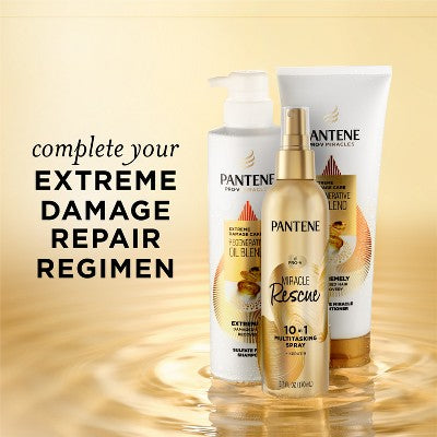 Pantene Miracle Rescue 10-in-1 Multi Tasking Leave-in Hair Treatment 5.7oz - New