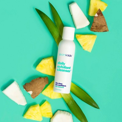 SkinKick Daily Exfoliant Cleanser Fresh Scented 3oz - New