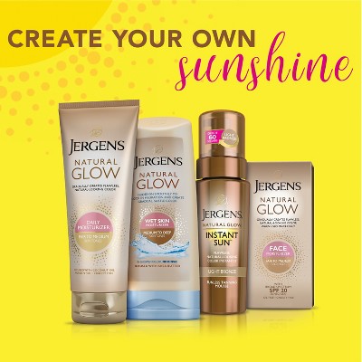 Jergens Natural Glow Instant Moisturizing Self Tanner Tanning Foam Deep Bronze 6 fl oz - Missing Lid
