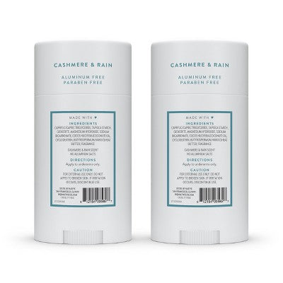 Native Twin Pack Deodorant Cashmere & Rain 4.6oz/2ct - Imperfect Box