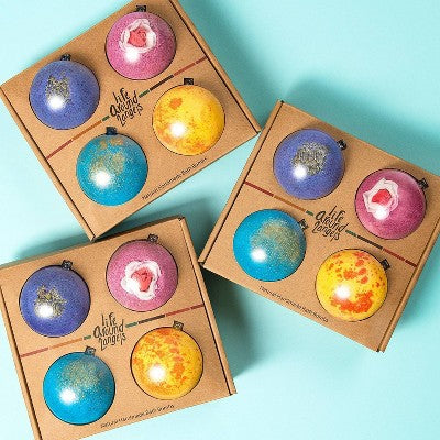 LifeAround2Angels Fruit Bath Bomb Gift Set 4pk - New