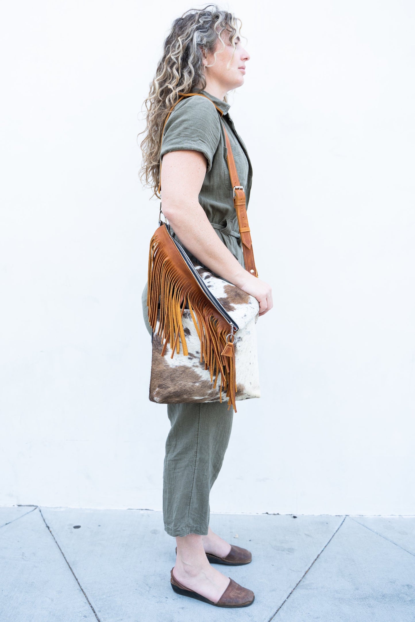 Fringe Tik - Brown Hair on Hide