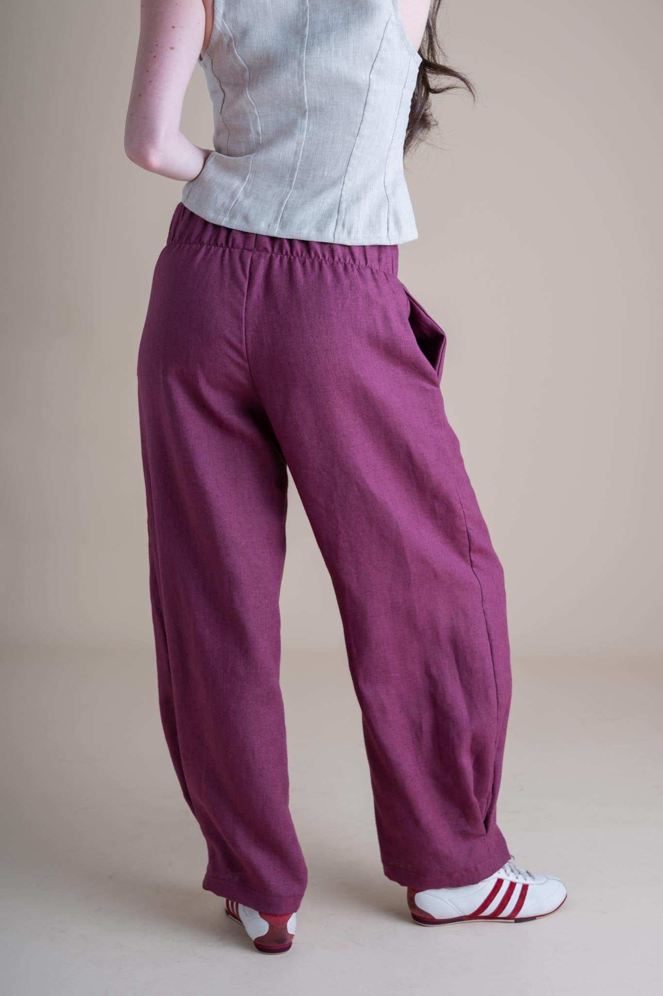 Crescent Moon Pants in Orchid