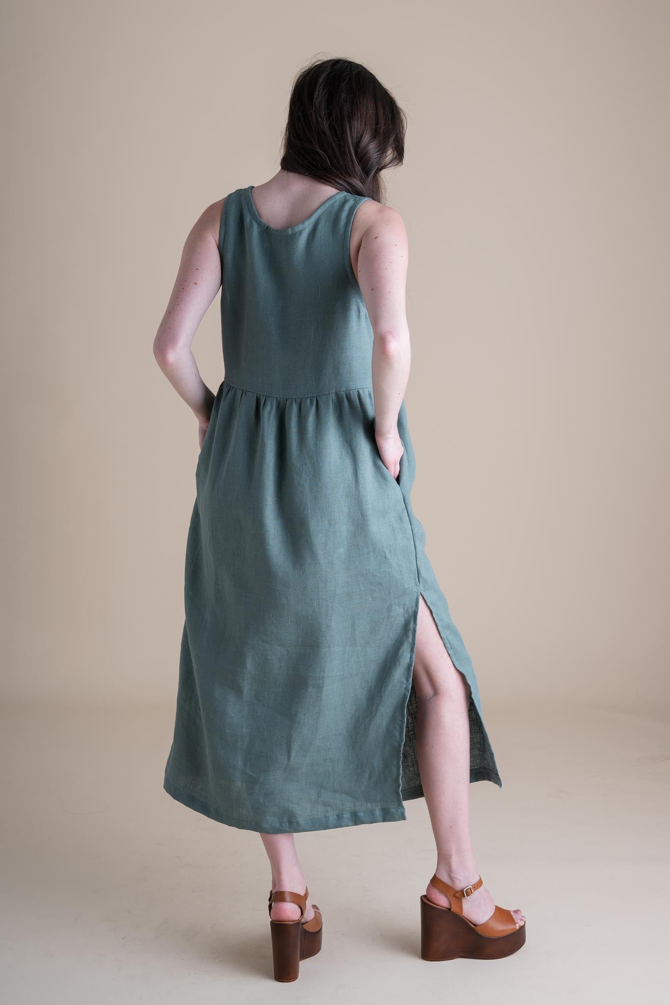 Hawthorn Dress in Agave