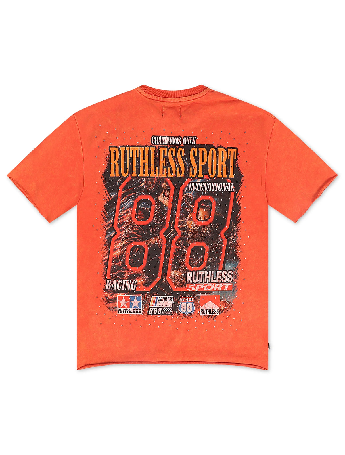 YRBZ Ruthless Cropped Tee - Orange