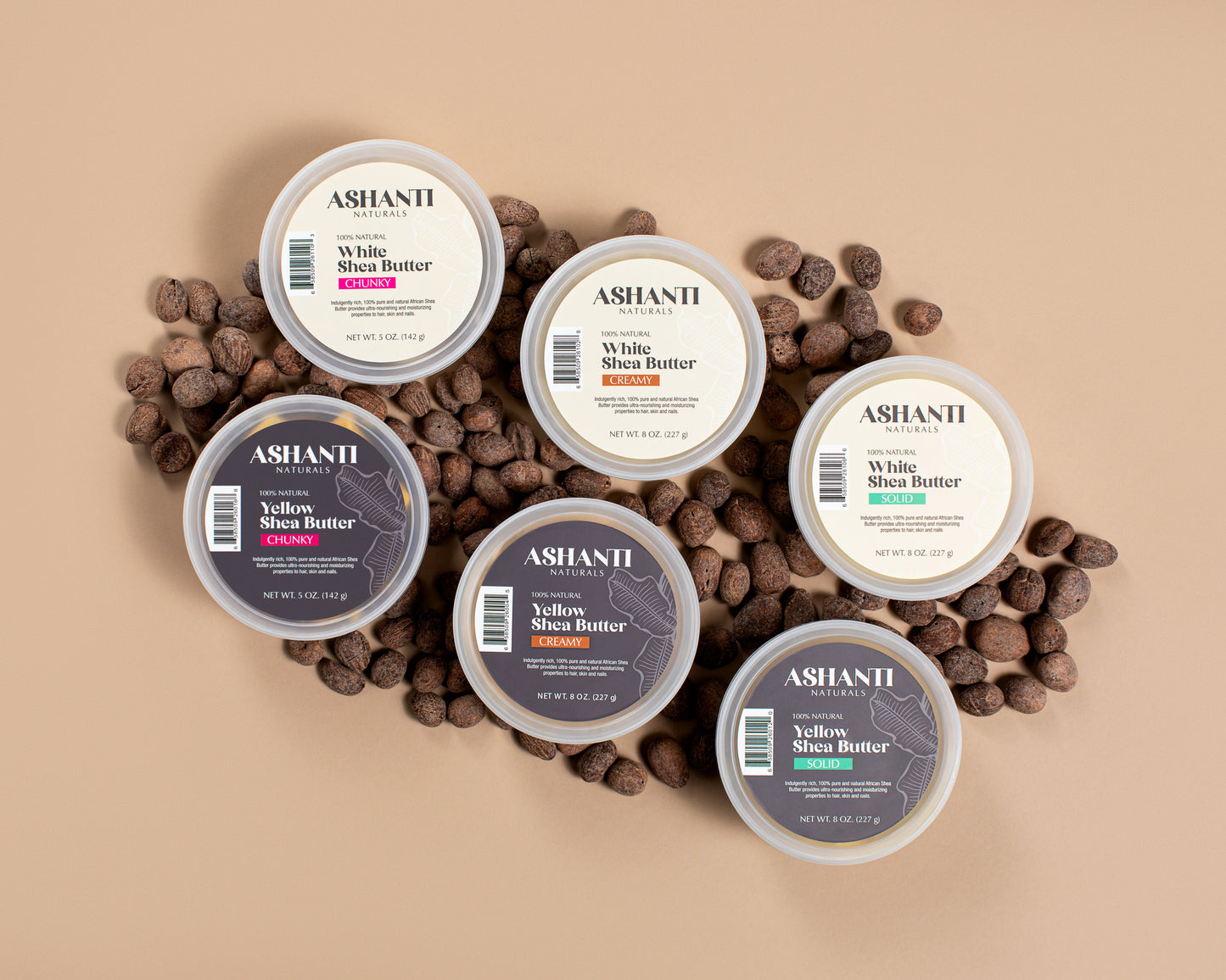 ASHANTI NATURALS 100% Yellow Shea Butter - Chunky - Osadia Concept Store