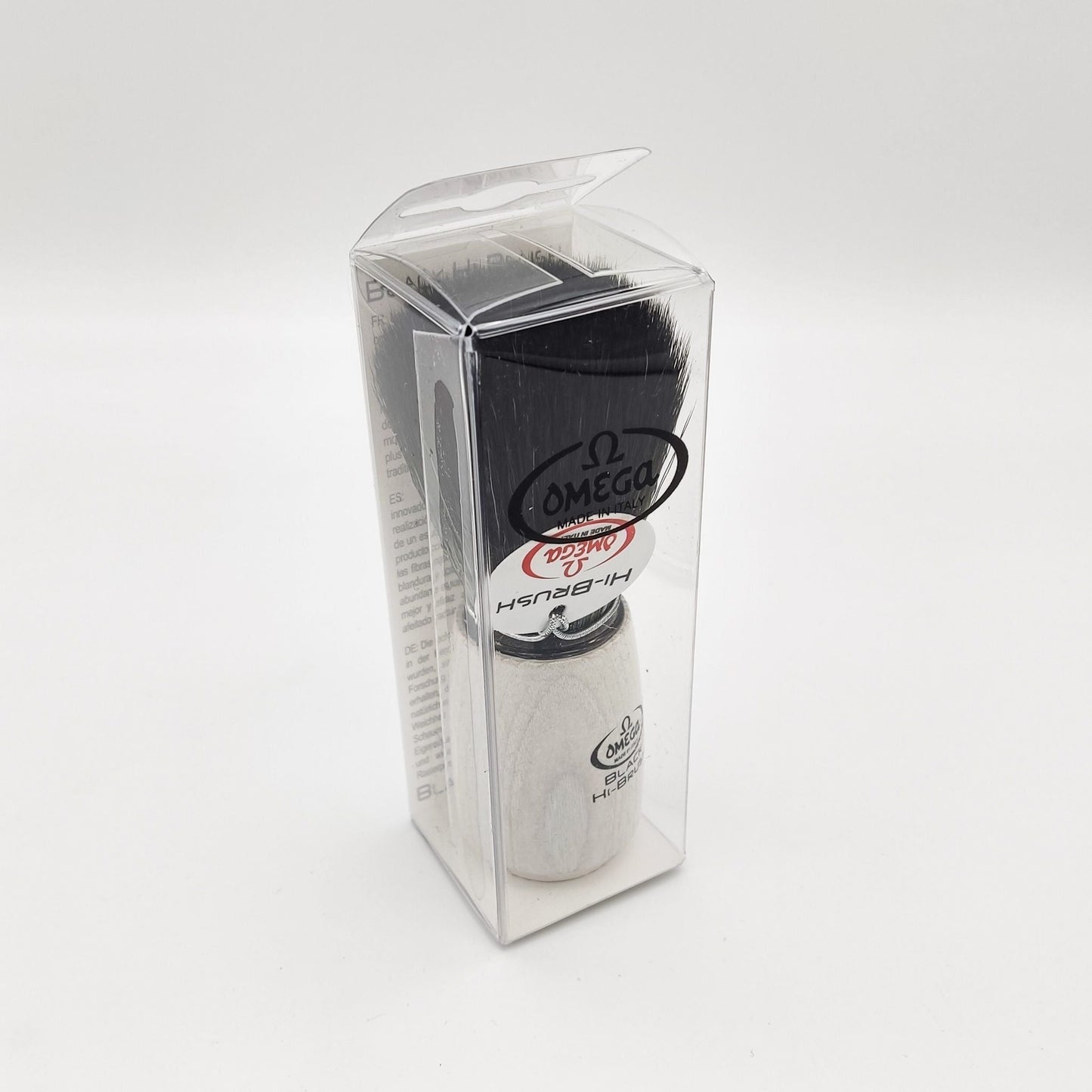 Omega Shaving Brush White 196711 Hi-Brush Synthetic Fibre