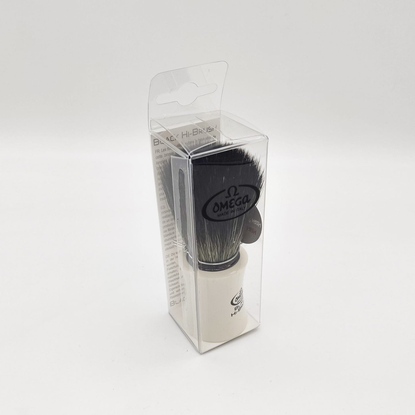 Omega Shaving Brush White 196819 Hi-Brush Synthetic Fibre