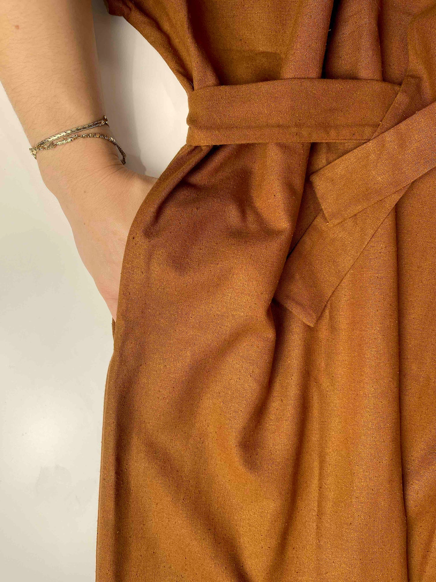 Raw Silk Caftan