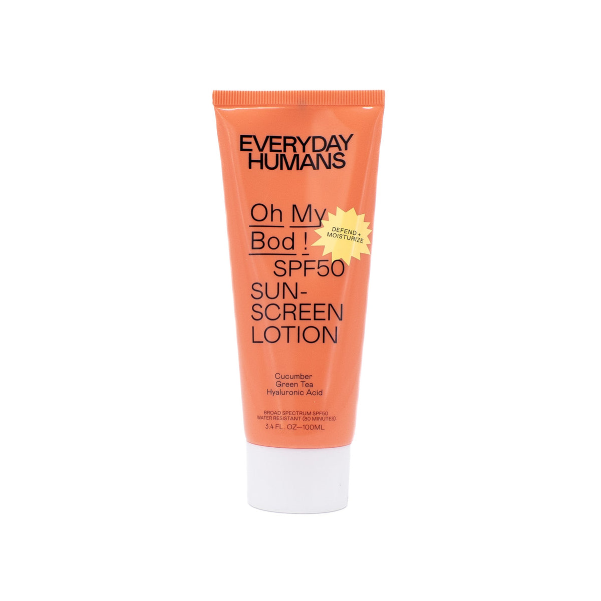 Everyday Humans Oh My Bod! Sunscreen SPF50 3.4oz - New