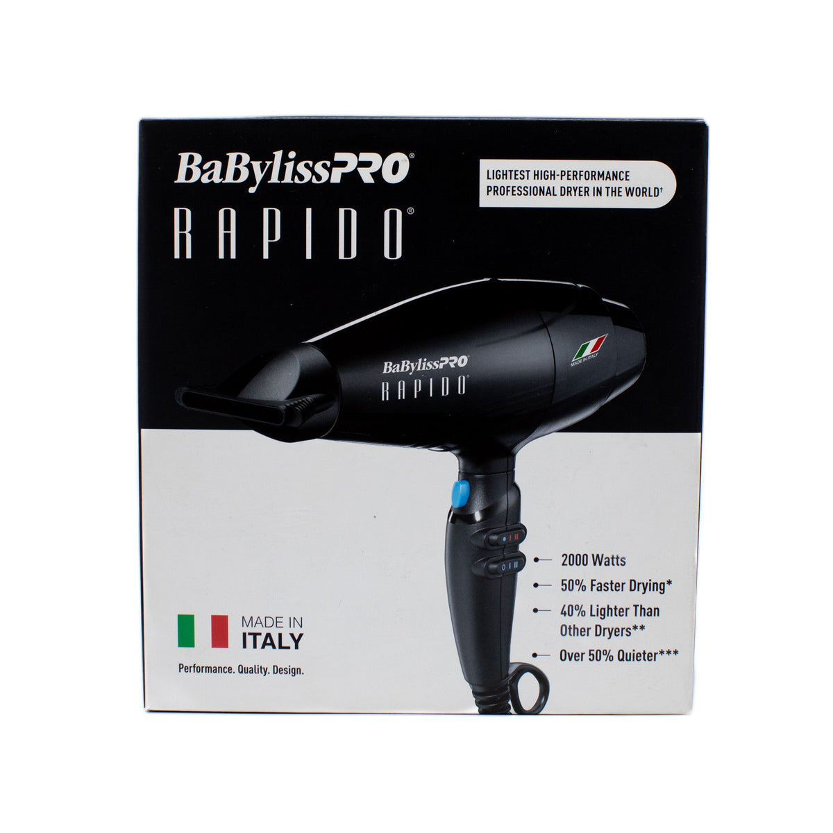 BaBylissPRO Italian Rapido Hair Dryer - New