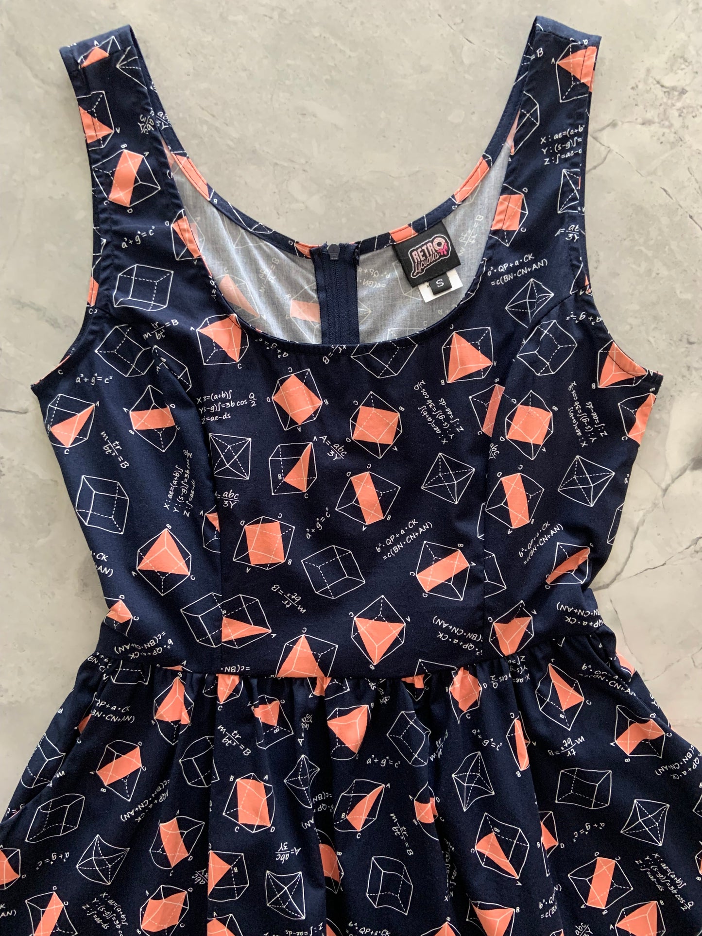 Math Fit & Flare Dress - XS only, 1 left!