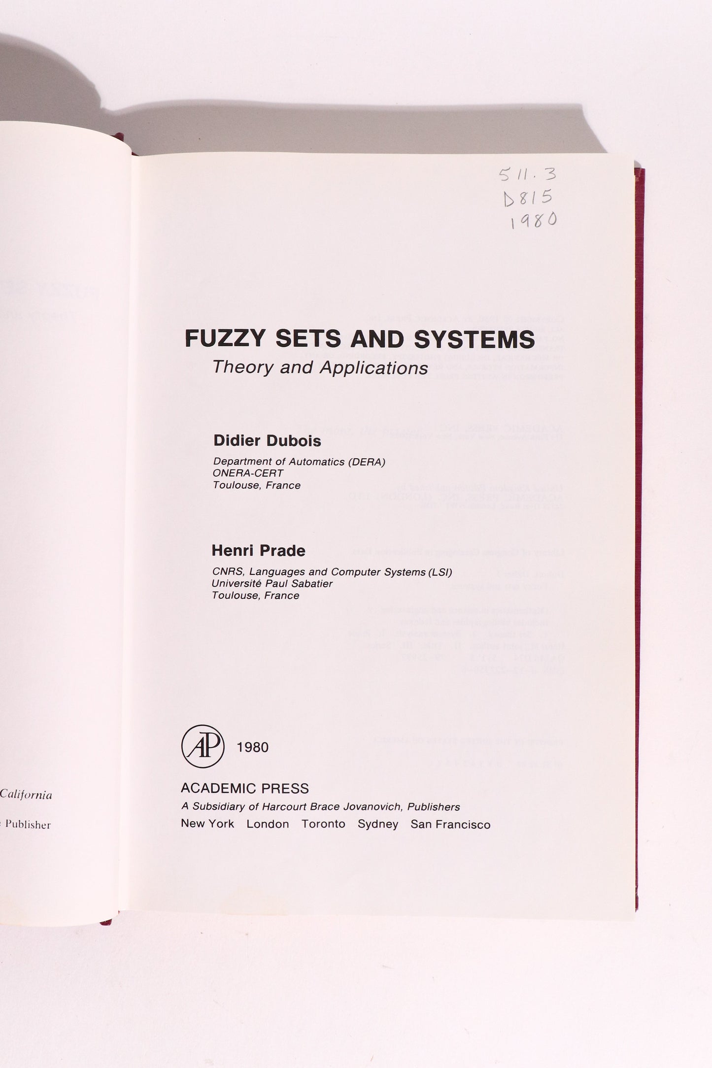 Fuzzy Sets and Systems: Theory and Application, First Edition 1980