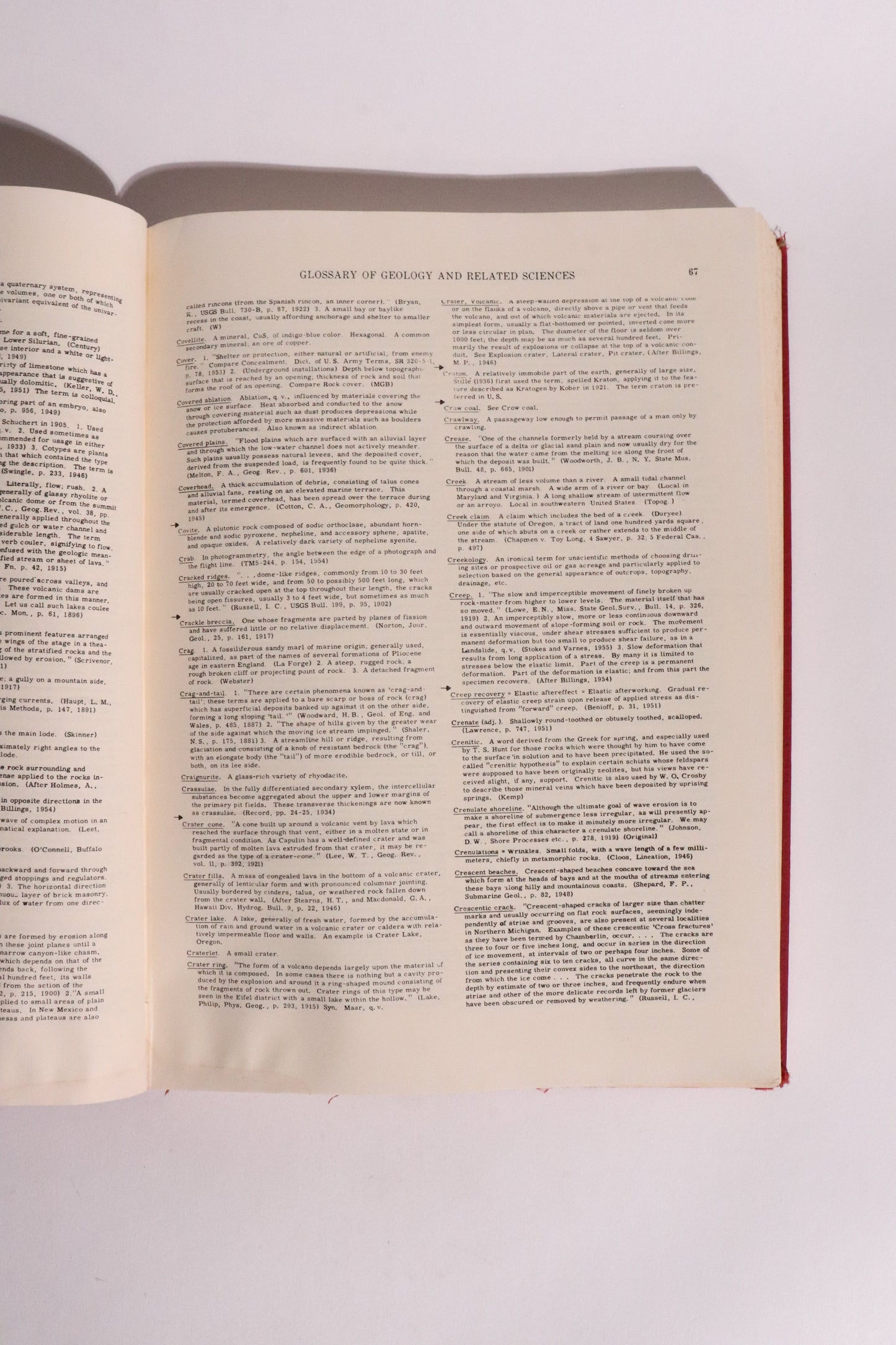 Glossary of Geology and Related Sciences w/ Supplement – American Geological Institute – 1962