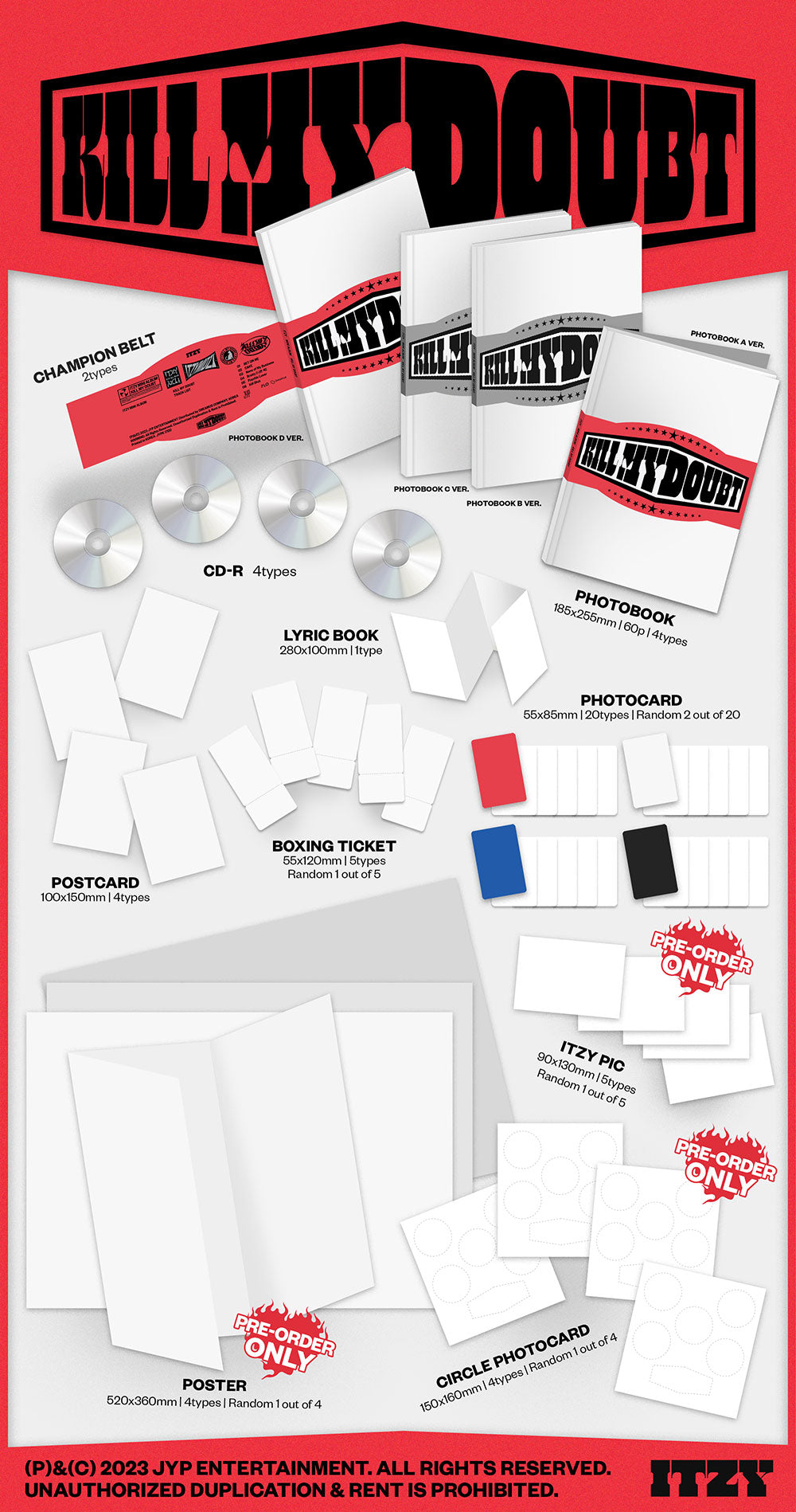 ITZY 7th Mini Album - Kill My Doubt (Standard Ver.)