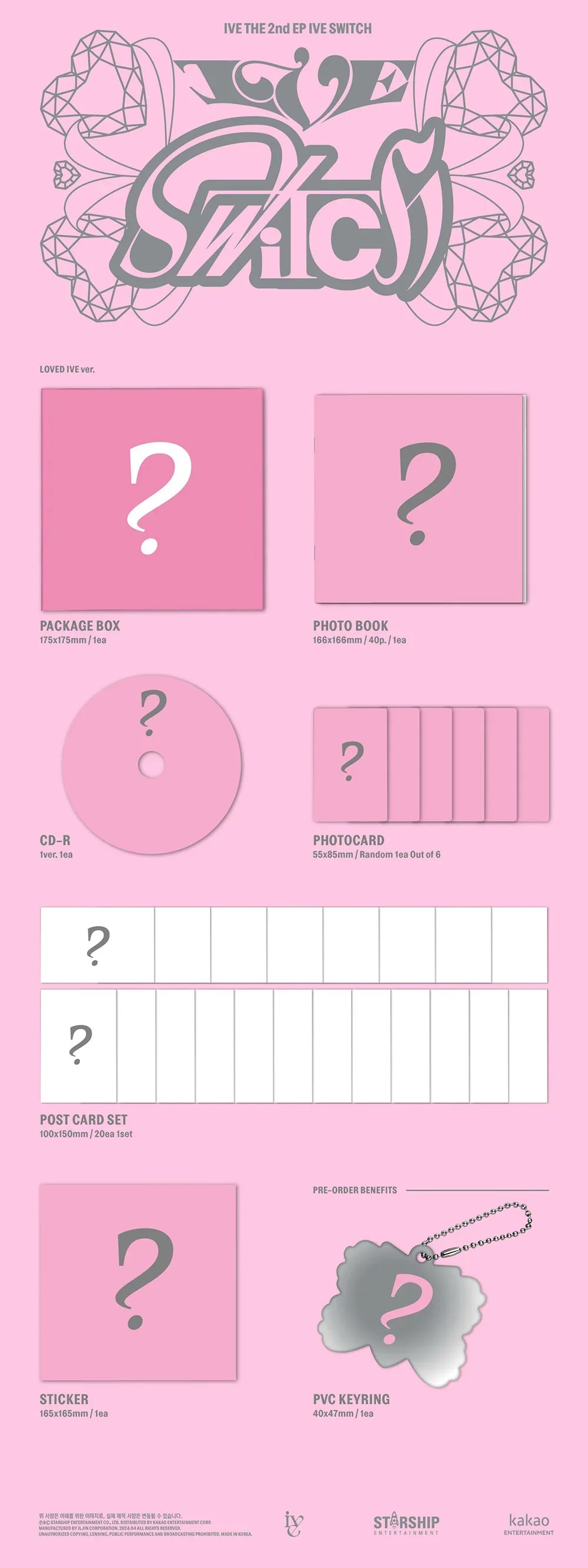IVE 2nd Ep Album - IVE Switch (4 Version Set)