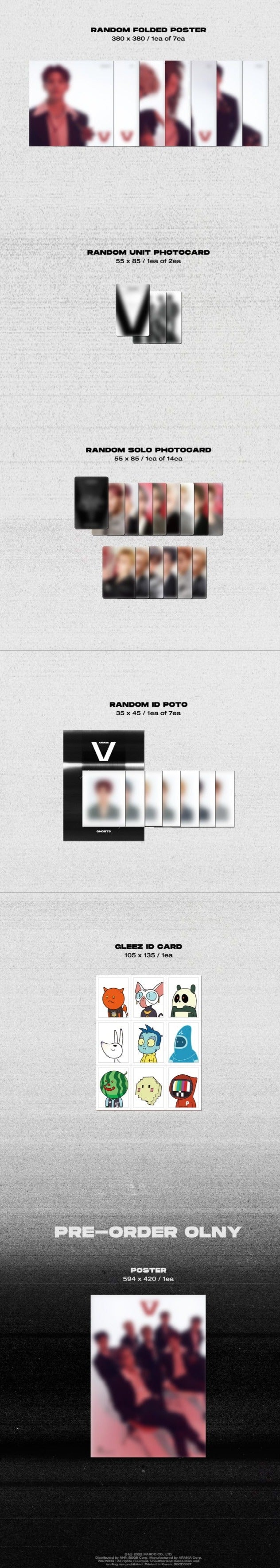 Ghost9 6th Mini Album - Arcade : V