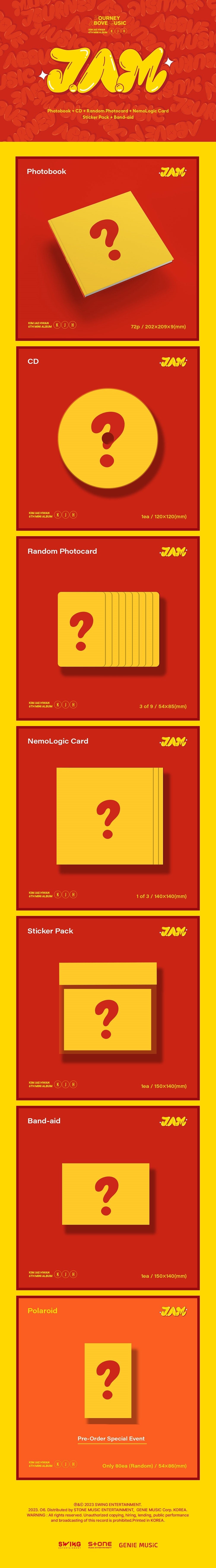 Kim Jae Hwan 6th Mini Album - J.A.M