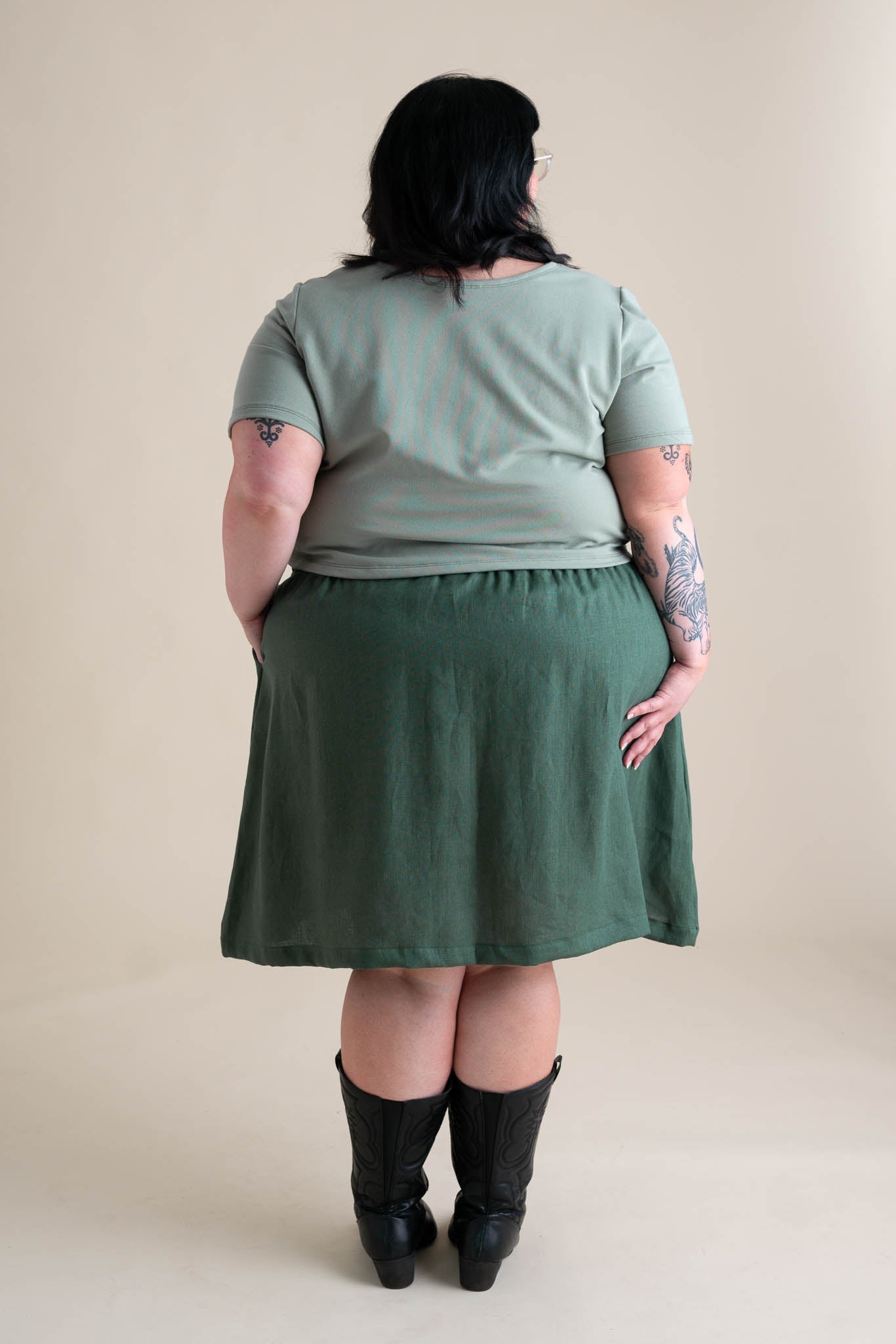 Eden Crop Tee in Pistachio