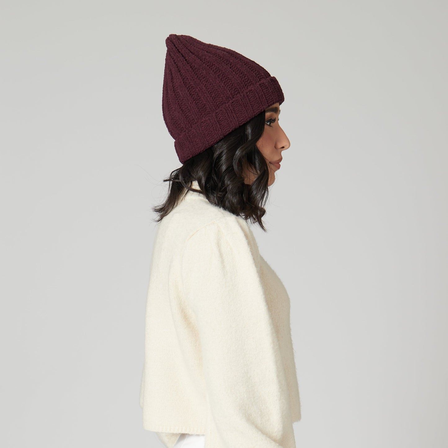 Women's Chenille Knit Cuffed Beanie