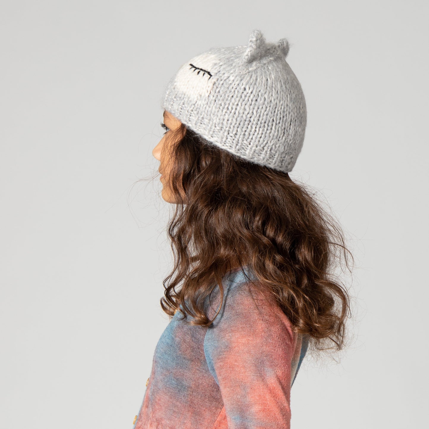 Kids Knit Sleeping Owl Beanie