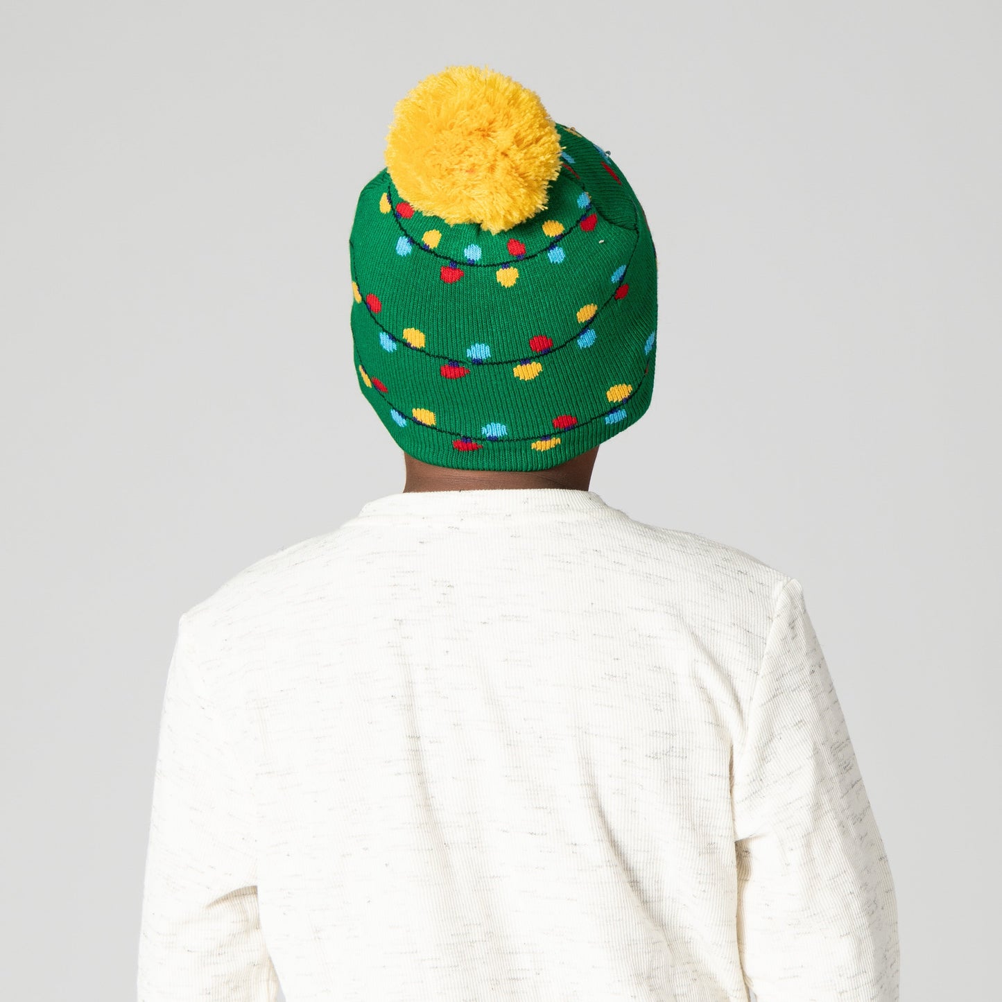 Kid's Light up Beanie with Tree & Lights