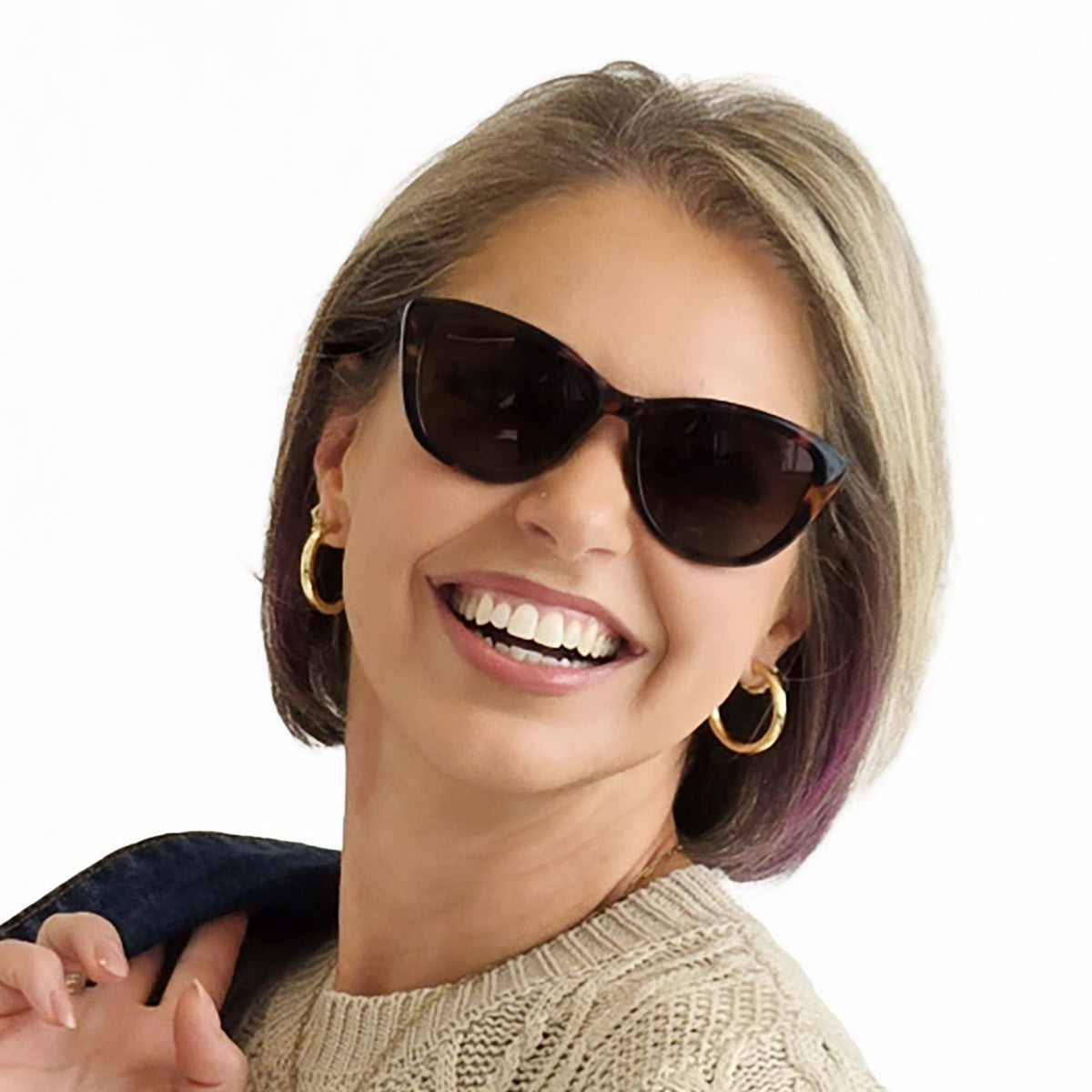Kara - Tortoise Cat Eye Sunglasses