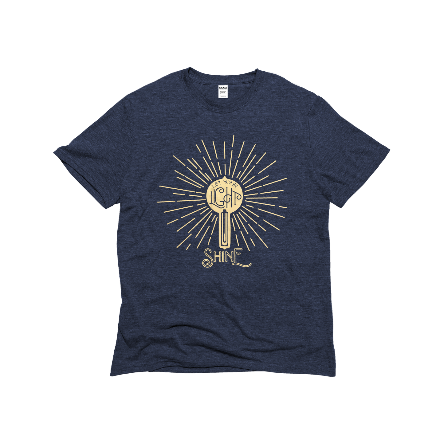 Let your Light Shine Gold Foil Unisex Eco-Triblend Tee - Osadia Concept Store