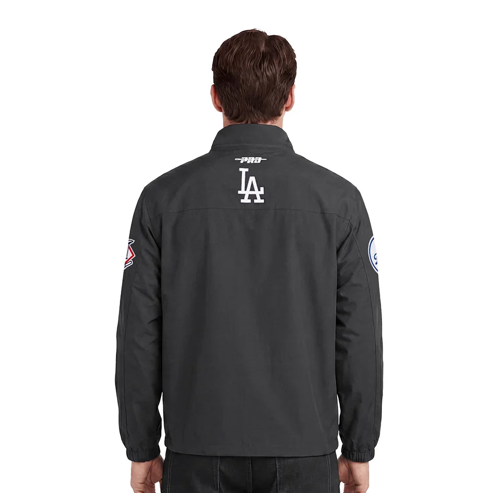 Pro Standard Los Angeles Dodgers Pre Game Quarter-Zip Jacket - Black