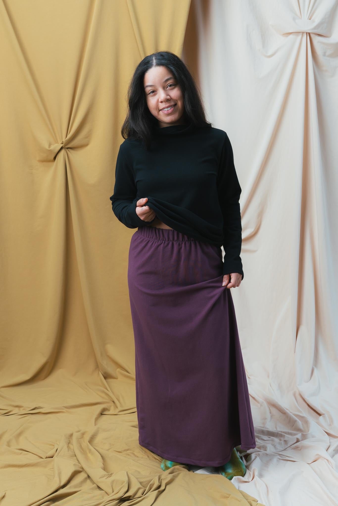 Emmeline Skirt in Plum