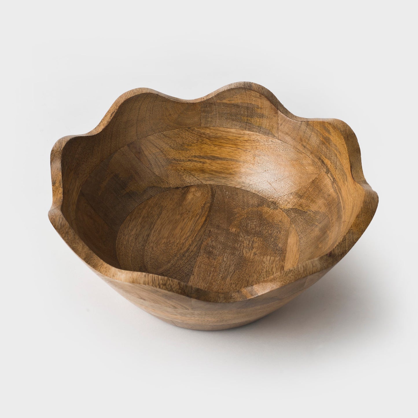 Scalloped Mangowood Bowls